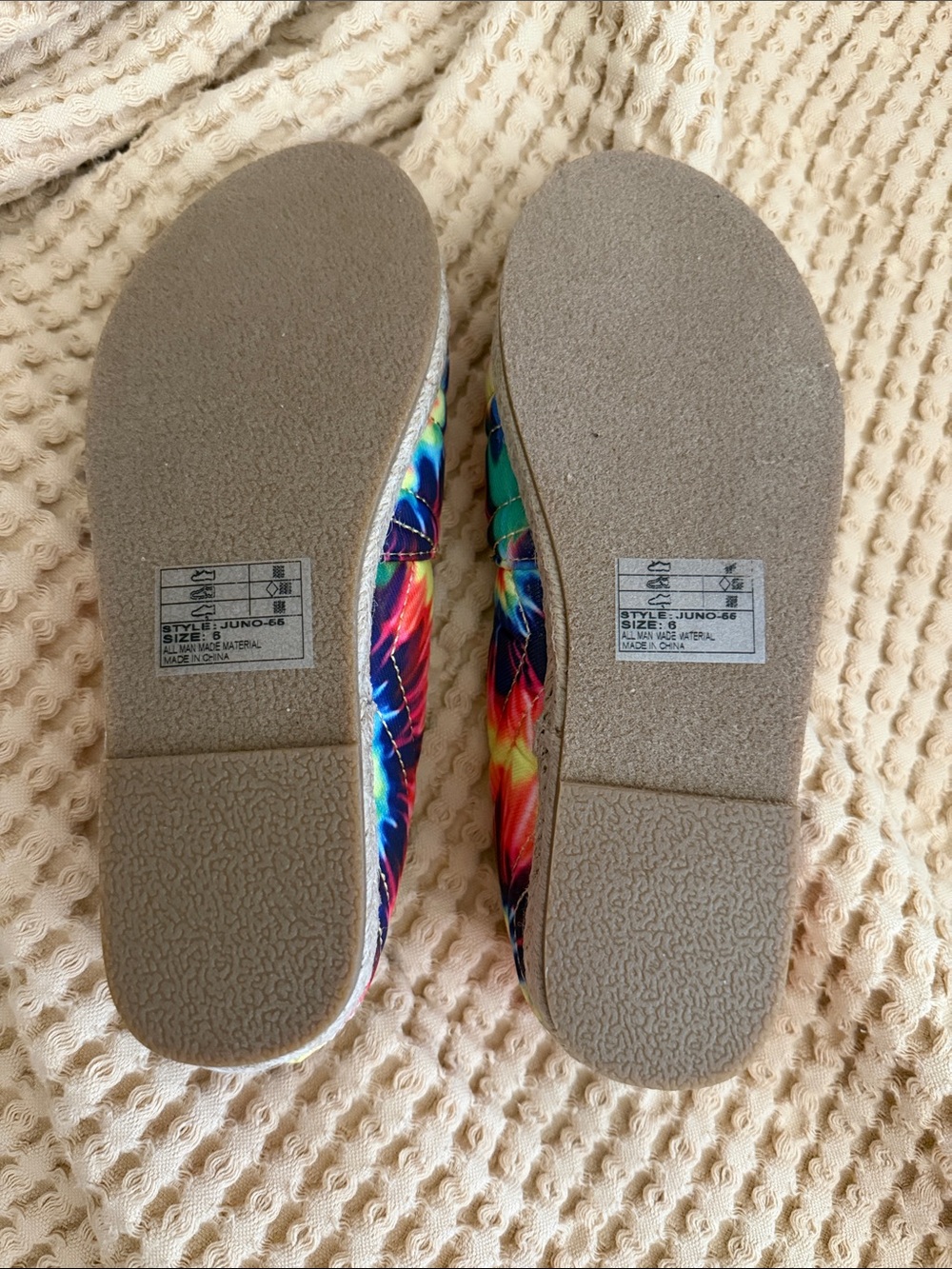 Tie-Dye Slip-On Espadrilles - Vibrant Yellow Multi - Picture 2 of 2